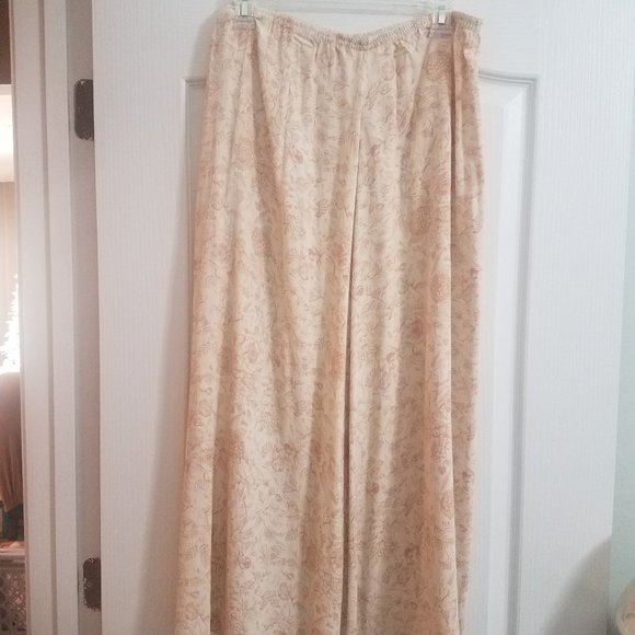 J. Jill Mauve/Cream Print  Skirt EUC - Picture 1 of 5